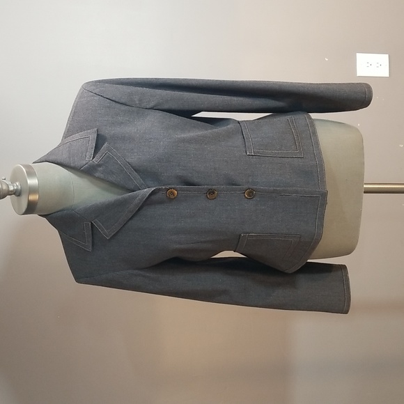 Harve Benard blazer. Tag removed . Grey aprox size 10 feels wool blend - Picture 1 of 11